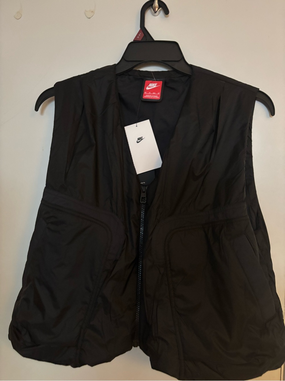 Nike Tech Woven Vest Gilet Lightweight Full-Zip Black Men's size xs HM4262-010
